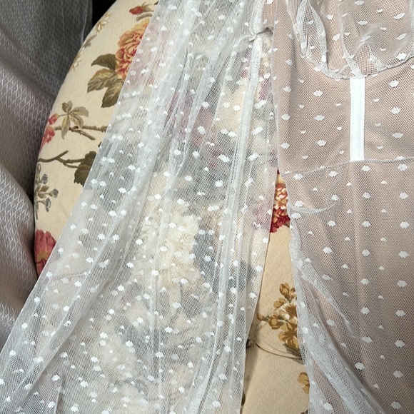 💚3 for $30💚Bodycon mini mesh polka dot dress - Picture 3 of 4